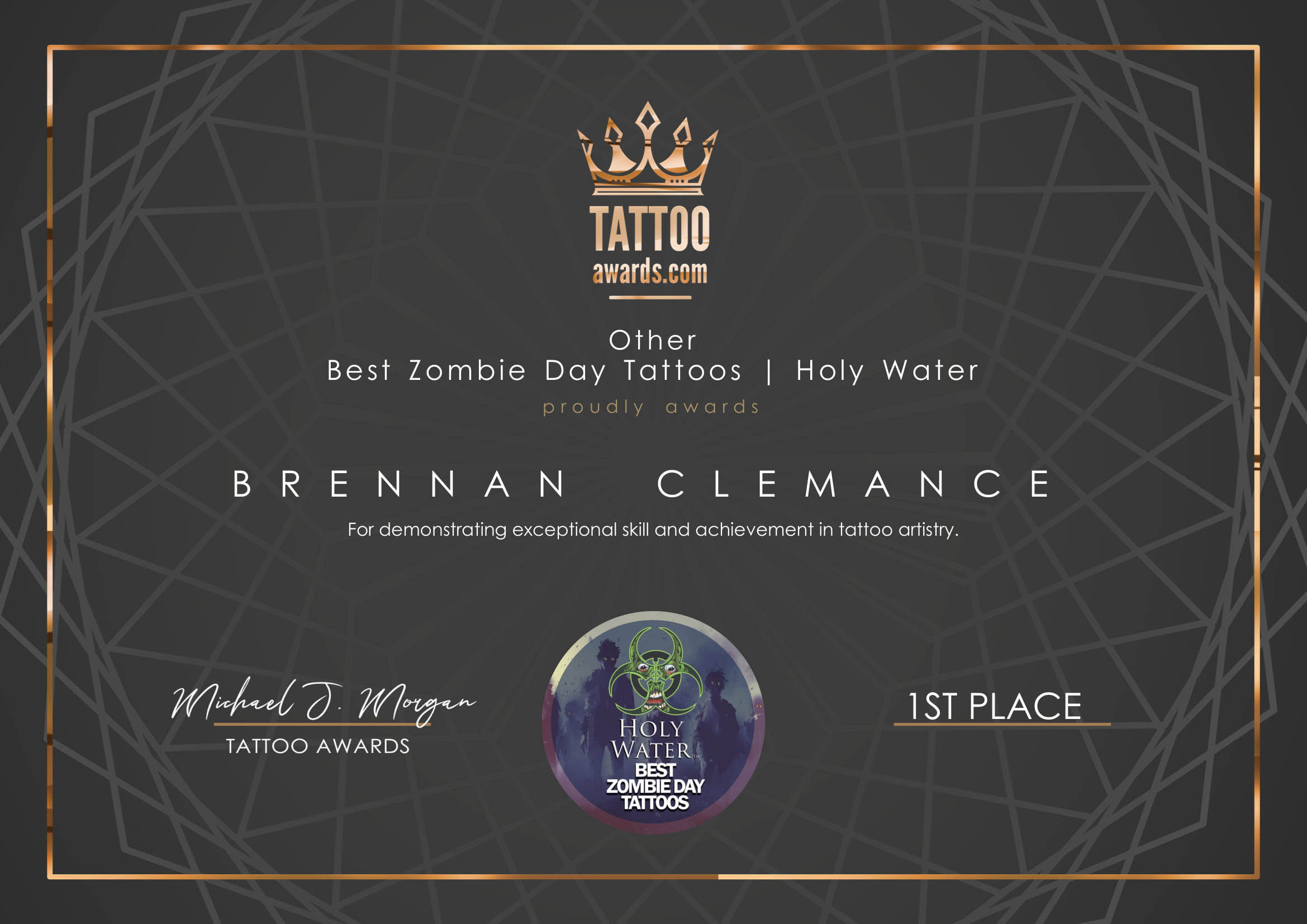 inkpanzee tattoo award
